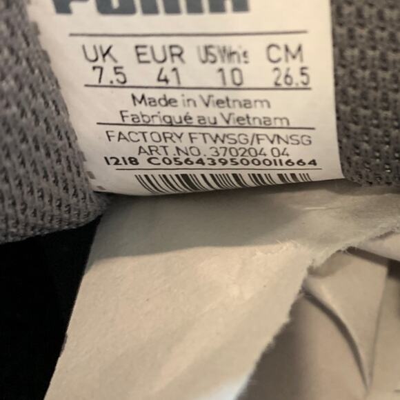 Puma soft foam comfort tennis shoe grey white Size 7.5 - Picture 2 of 11